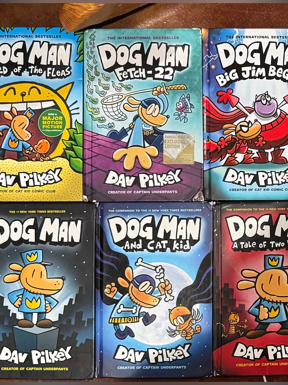 Set of 14 Dog Man Graphic Novels by - Dav Pilkey
